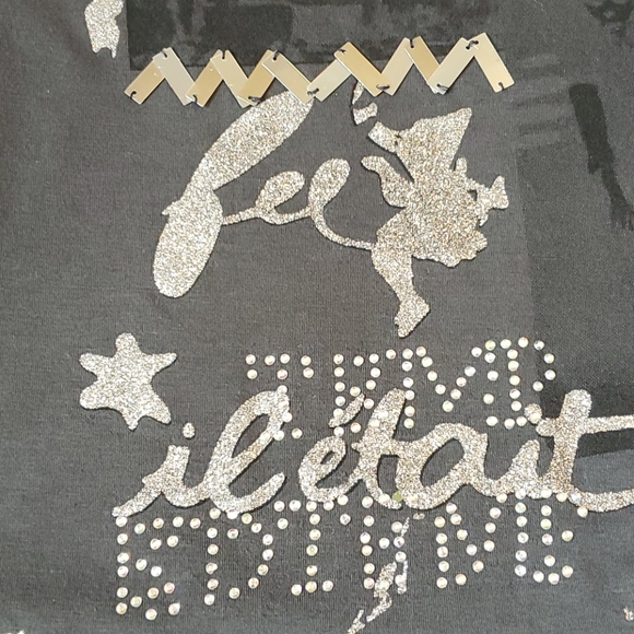 Amelia Austin size M/L gray glittery tunic - Picture 11 of 13